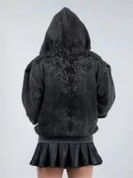 Half a Million Embroidered Hoodie (Black) (1)