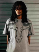 Pholoh “Dragon” T Shirt (Grey) (1)