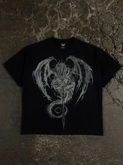 Pholoh “Dragon” T Shirt (Grey) (2)