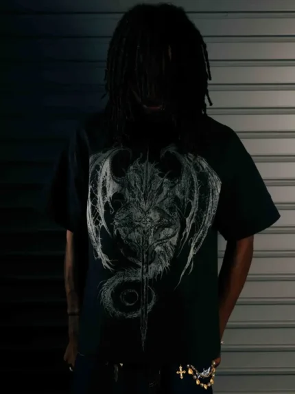 Pholoh “Dragon” T Shirt (Grey) (3)