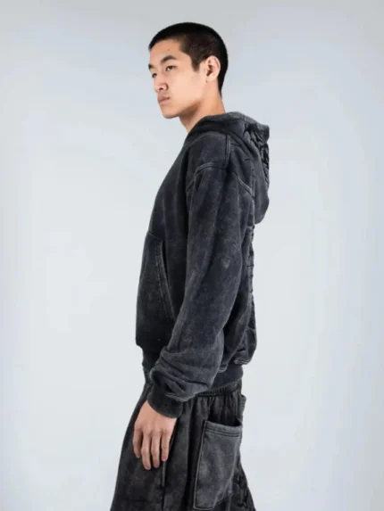 Pholoh “Ghoul” HOODIE (Washed Black) (1)