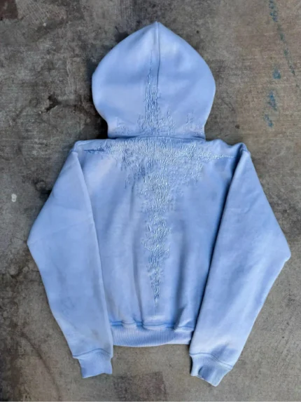 Pholoh “Half a Million” Embroidered Hoodie (Baby Blue)