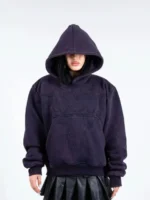 Pholoh “Half a Million” Embroidered Hoodie (Dark Purple) (1)
