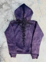 Pholoh “Half a Million” Embroidered Hoodie (Dark Purple)