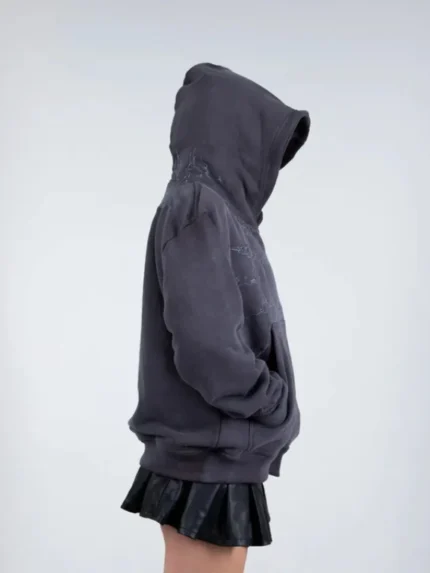 Pholoh “Half a Million” Embroidered Hoodie (Grey) (1)