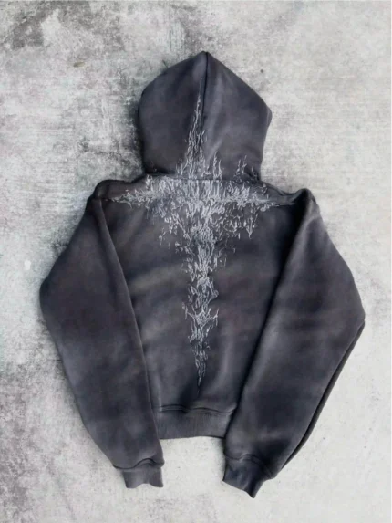 Pholoh “Half a Million” Embroidered Hoodie (Grey)
