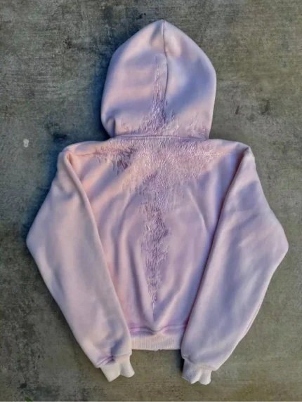 Pholoh “Half a Million” Embroidered Hoodie (Light Pink)
